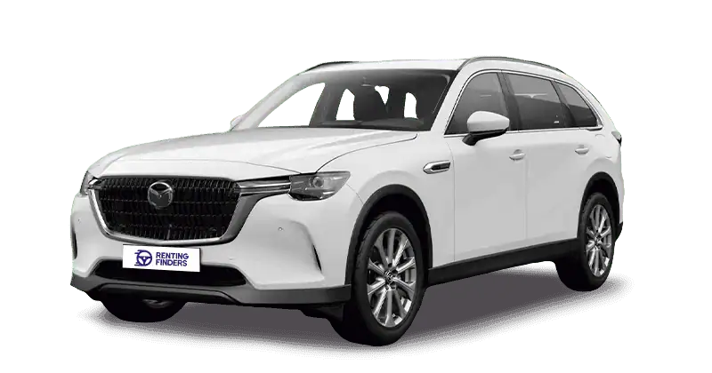 Renting New Mazda CX-80 Exclusive-Line SUV Artic White 7 Plazas Renting Finders