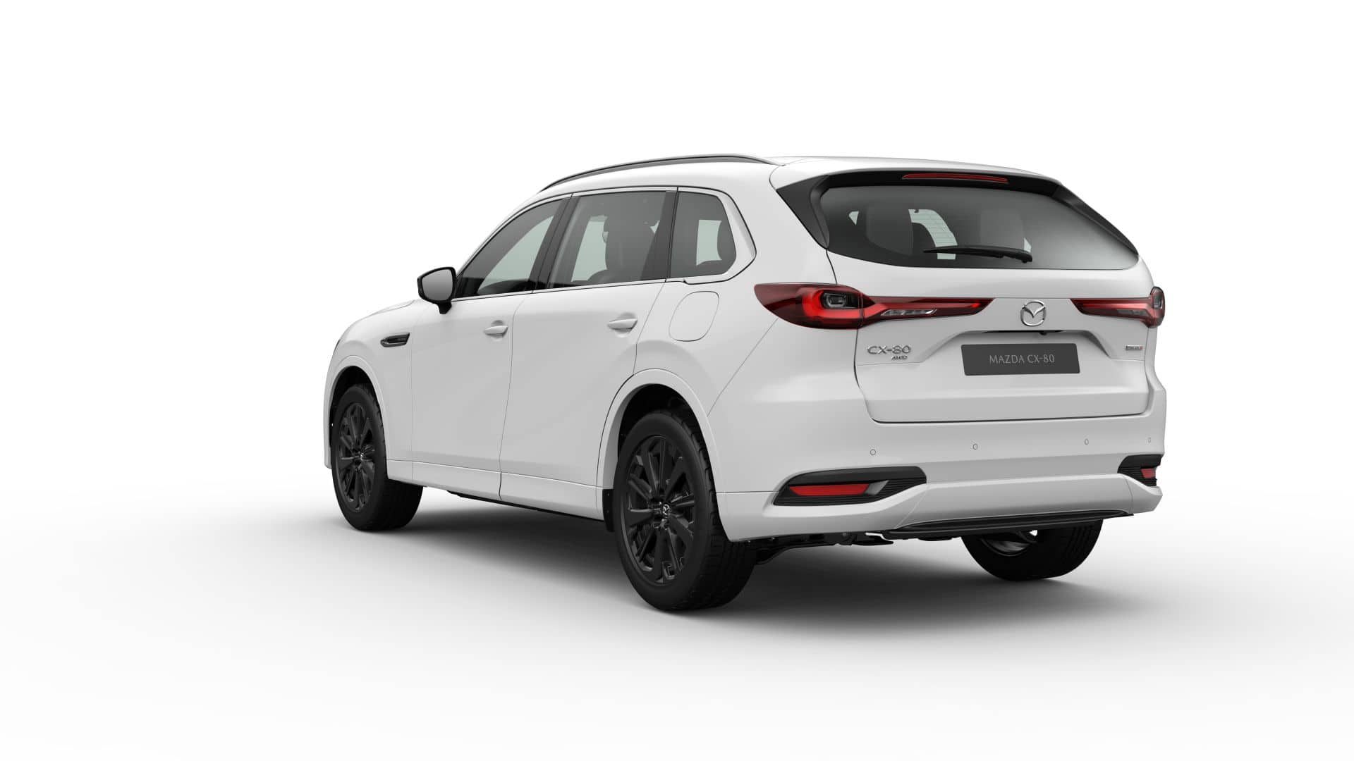 Renting Mazda CX-80 Exclusive-Line SUV Etiqueta ECO 7 Plazas Artic White Renting Finders