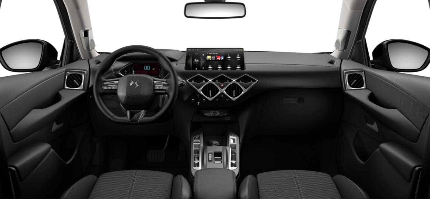 Renting DS 3 Hybrid Pallas Negro Perla Compacto Automático Híbrido Etiqueta ECO Interior