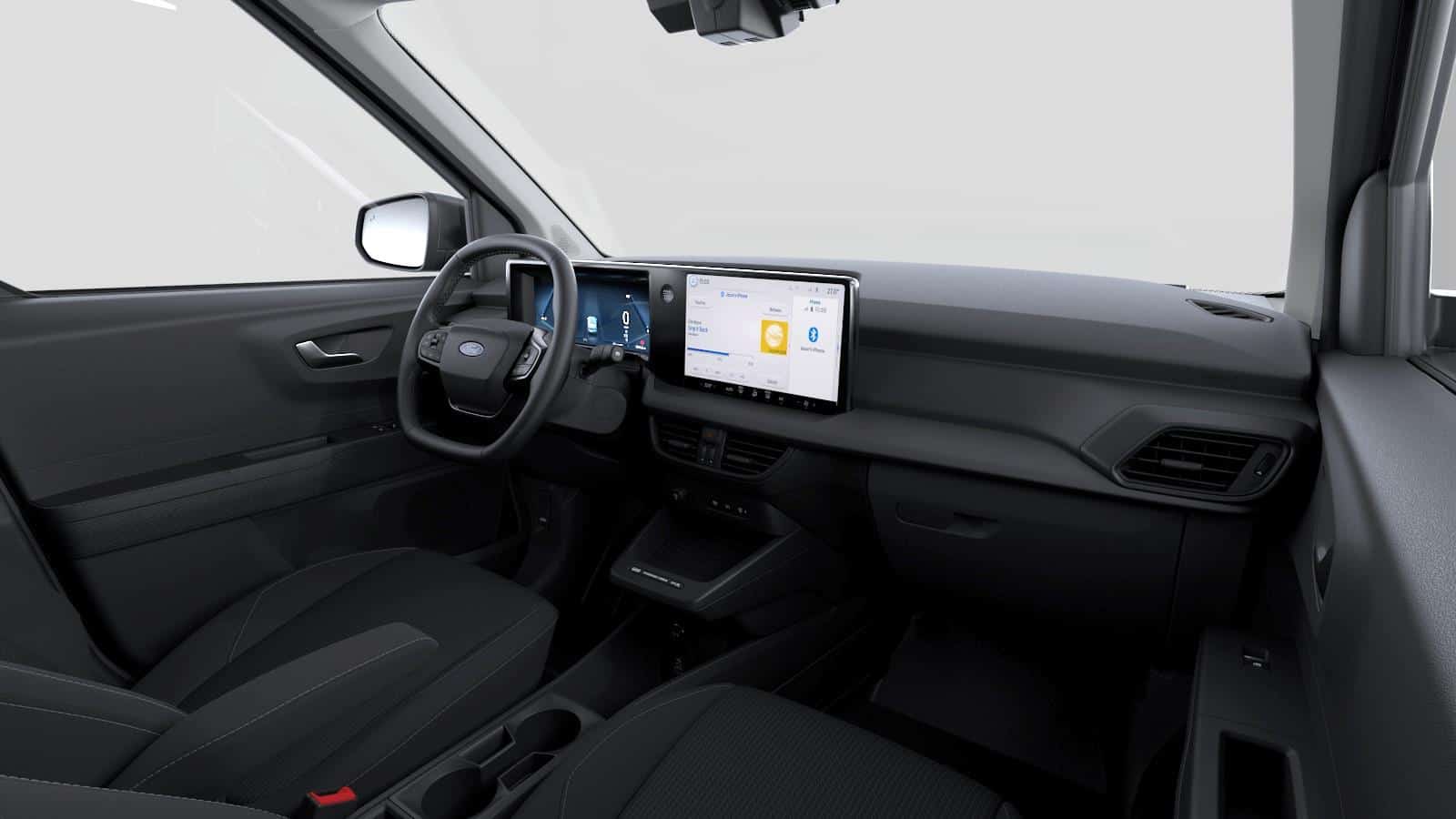 Renting New Ford Transit Courier BEV Eléctrico VAN Blanco Etiqueta 0 Volante