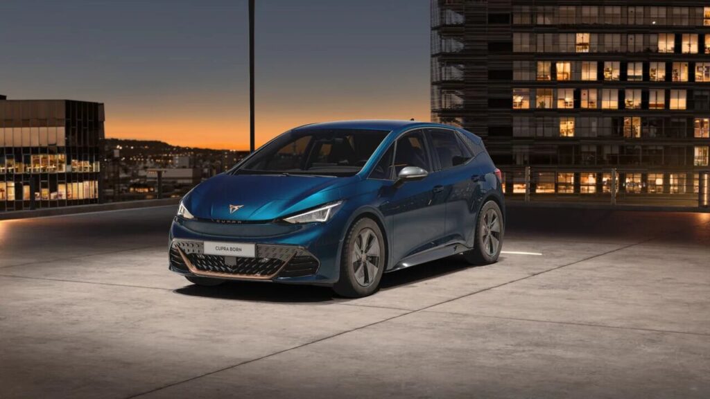 cupra born azul lava Renting Cupra Born Coche Eléctrico Azul Lava Renting Finders