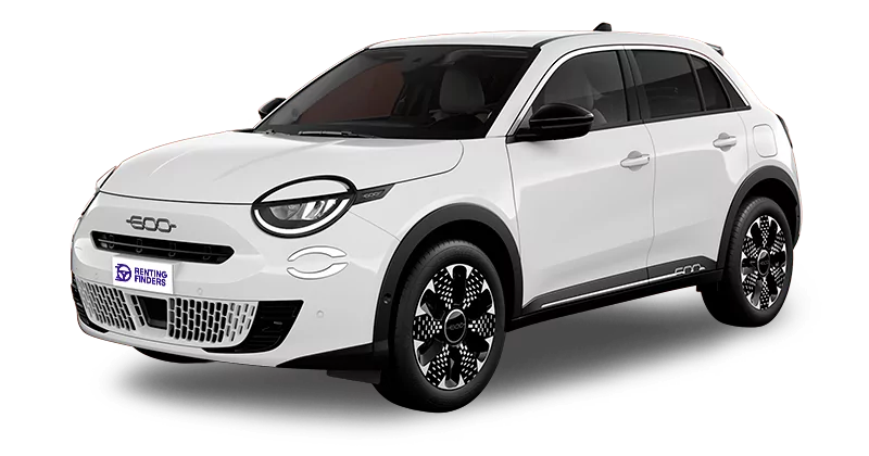 Renting Fiat 600 Hybrid La Prima SUV Automático Híbrido Etiqueta ECO Blanco Renting Finders