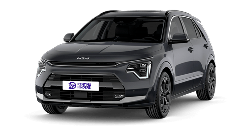 Renting Kia Niro HEV Drive SUV Automático Híbrido Etiqueta ECO Interstellar Gray Renting Finders