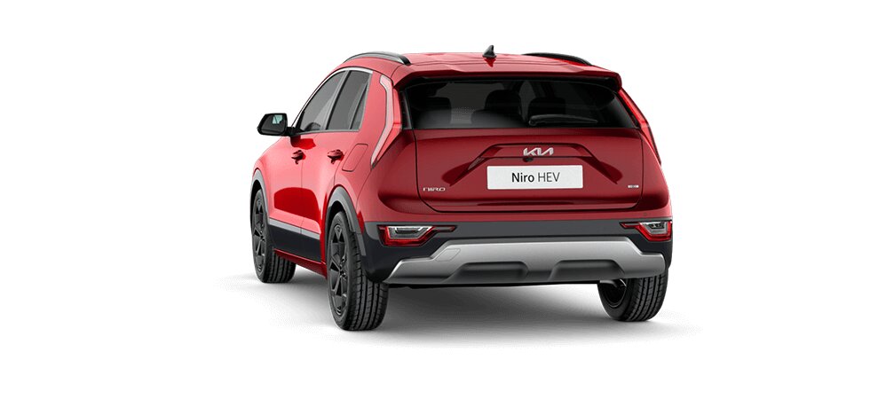 Renting Kia Niro HEV Drive SUV Automático Híbrido Etiqueta ECO Runway Red Renting Finders