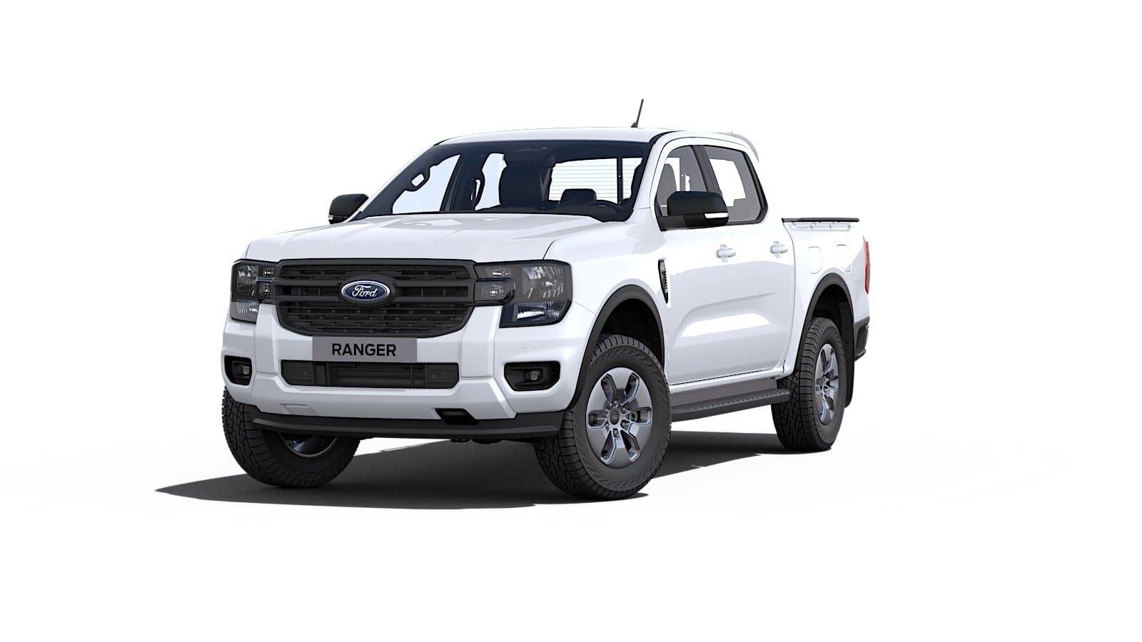 Renting New Ford Ranger XLT Doble Cabina Blanco Pick-up Automático PHEV Híbrido-Enchufable 5 Plazas Etiqueta 0