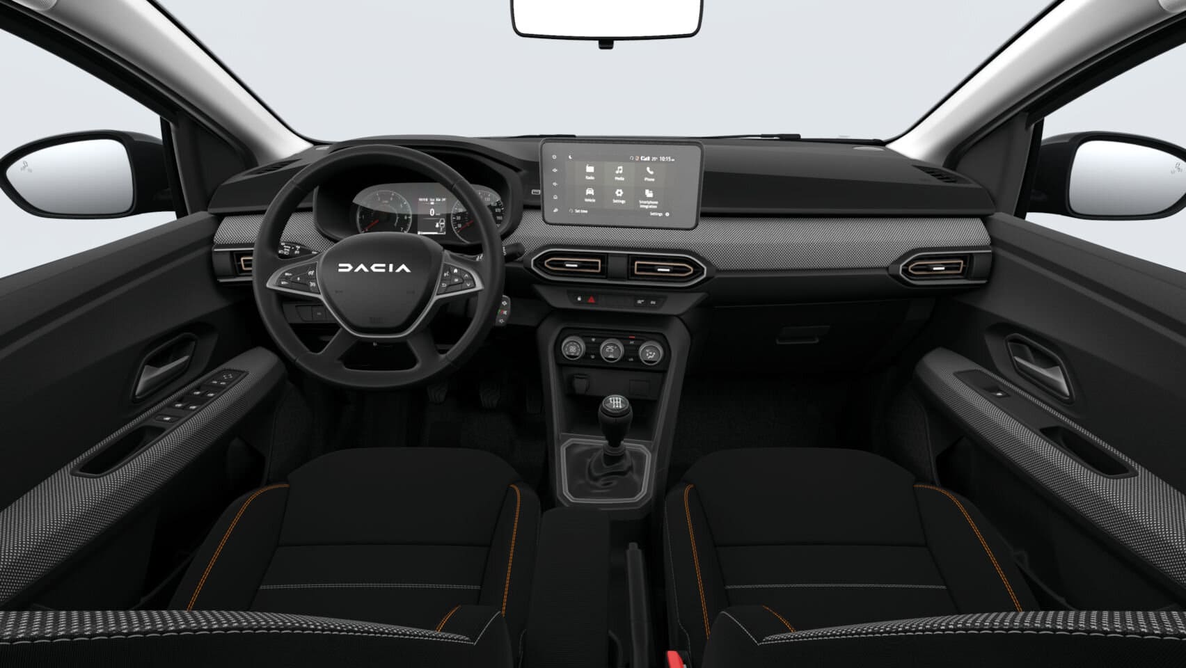 Renting Dacia Sandero Stepway Expression GO SUV Manual Gasolina-GLP Etiqueta ECO Interior