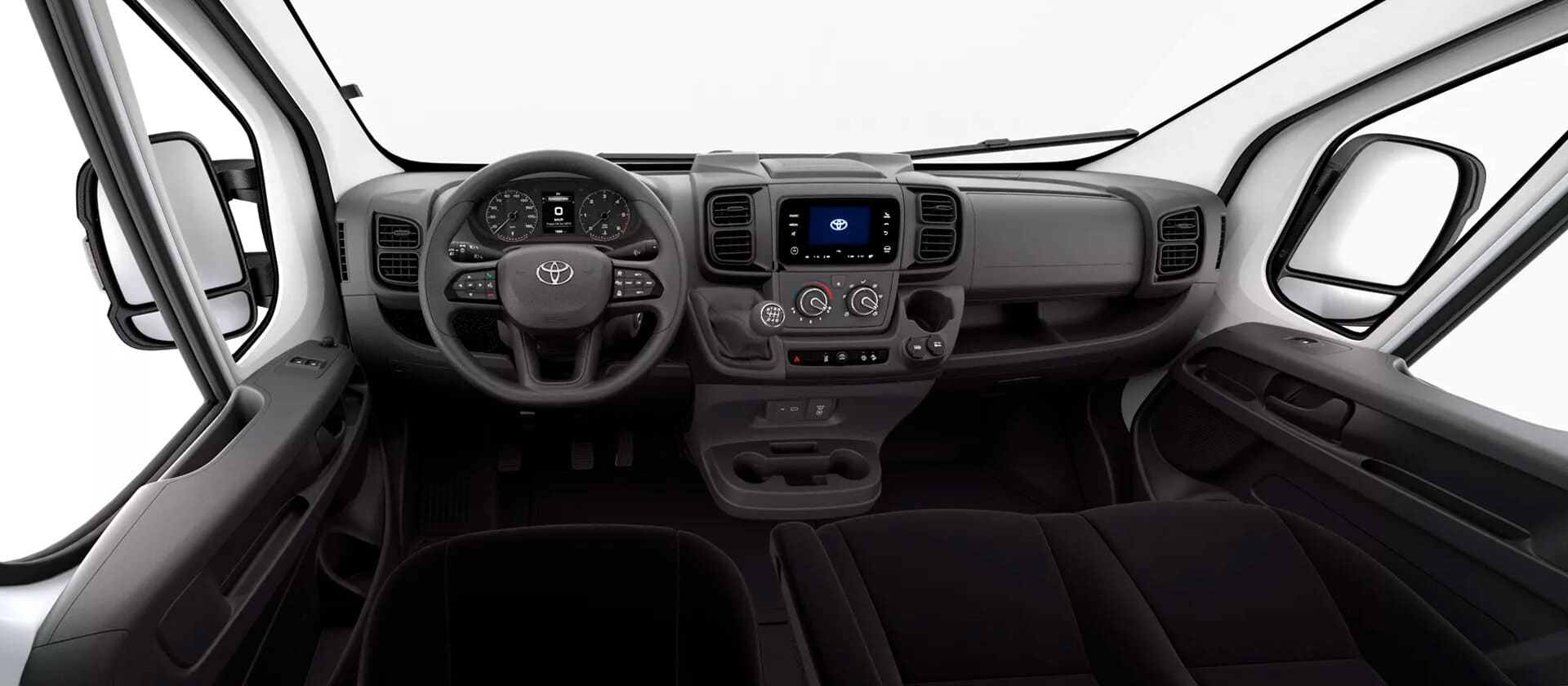 Renting New Toyota Proace Max L2 H2 GX Blanco Polar Furgoneta Industrial Manual 3 Plazas Renting Finders Interior