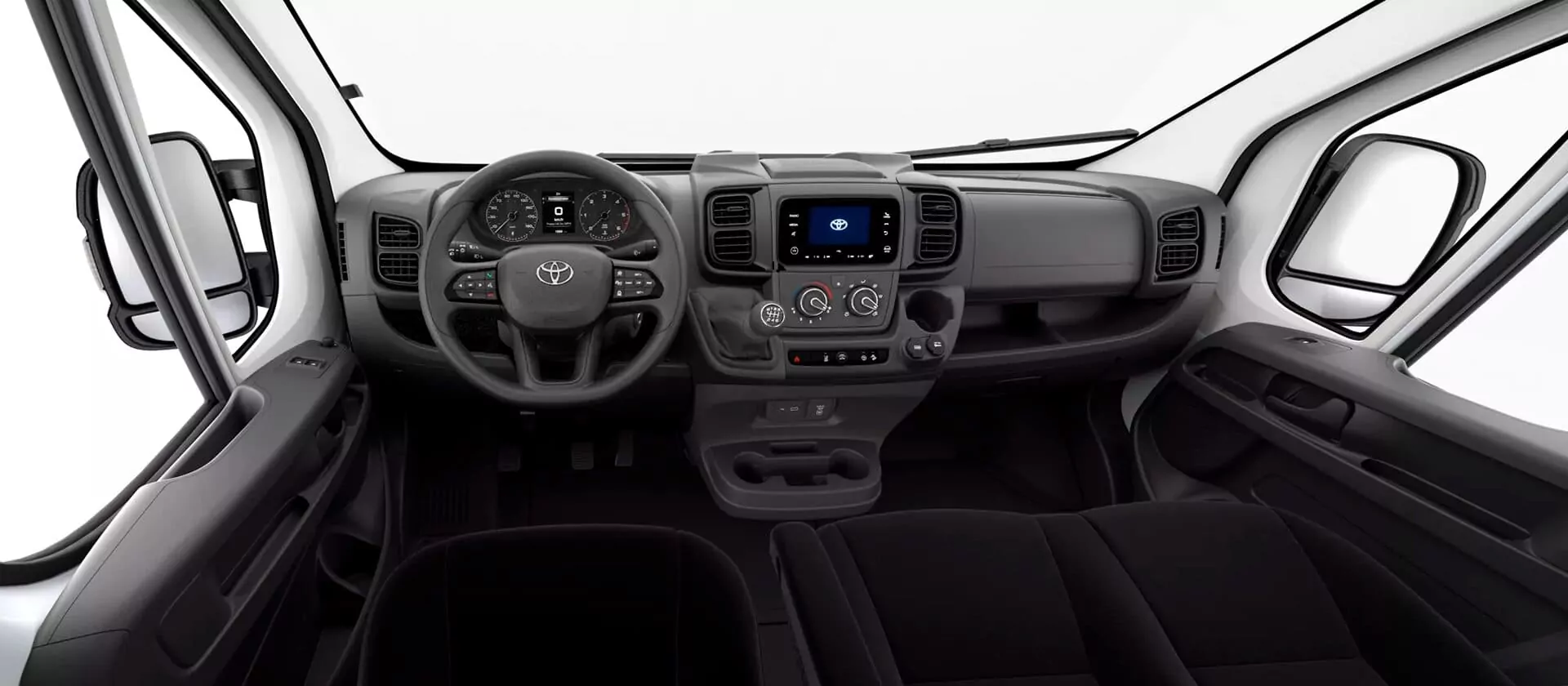 Renting New Toyota Proace Max L3 H2 GX Blanco Polar Furgoneta Industrial Manual 3 Plazas Renting Finders Interior