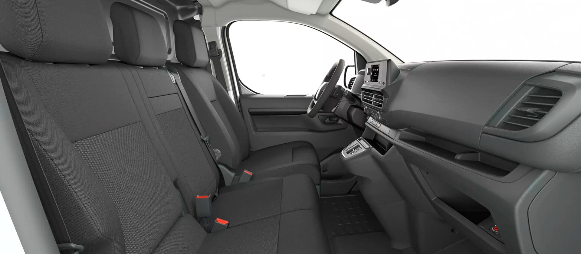 Renting New Toyota Proace Van EV L1 GX Blanco Polar Furgoneta Industrial Automática 3 Plazas Eléctrica Etiqueta 0 Renting Finders Asientos