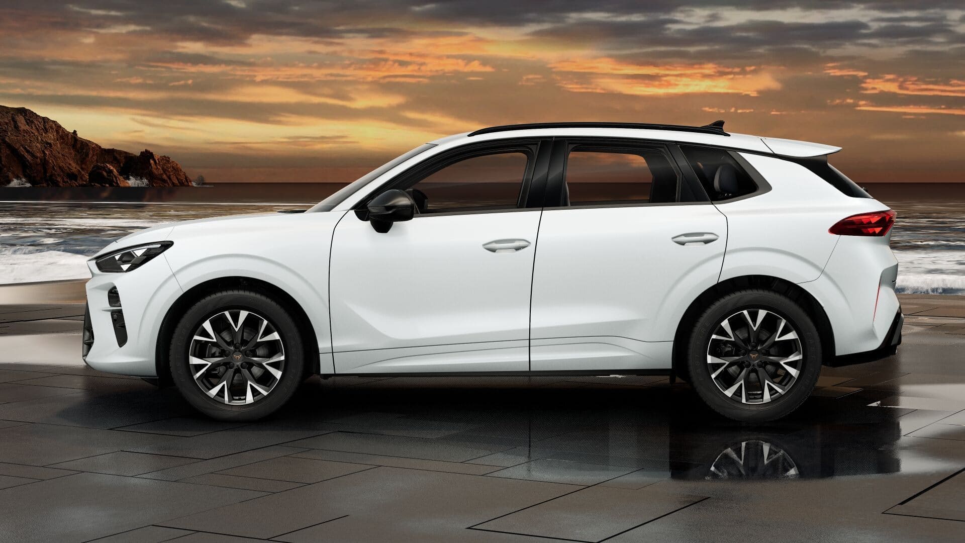 Renting Cupra Terramar Blanco Glacial SUV Automático Micro-Híbrido Etiqueta ECO