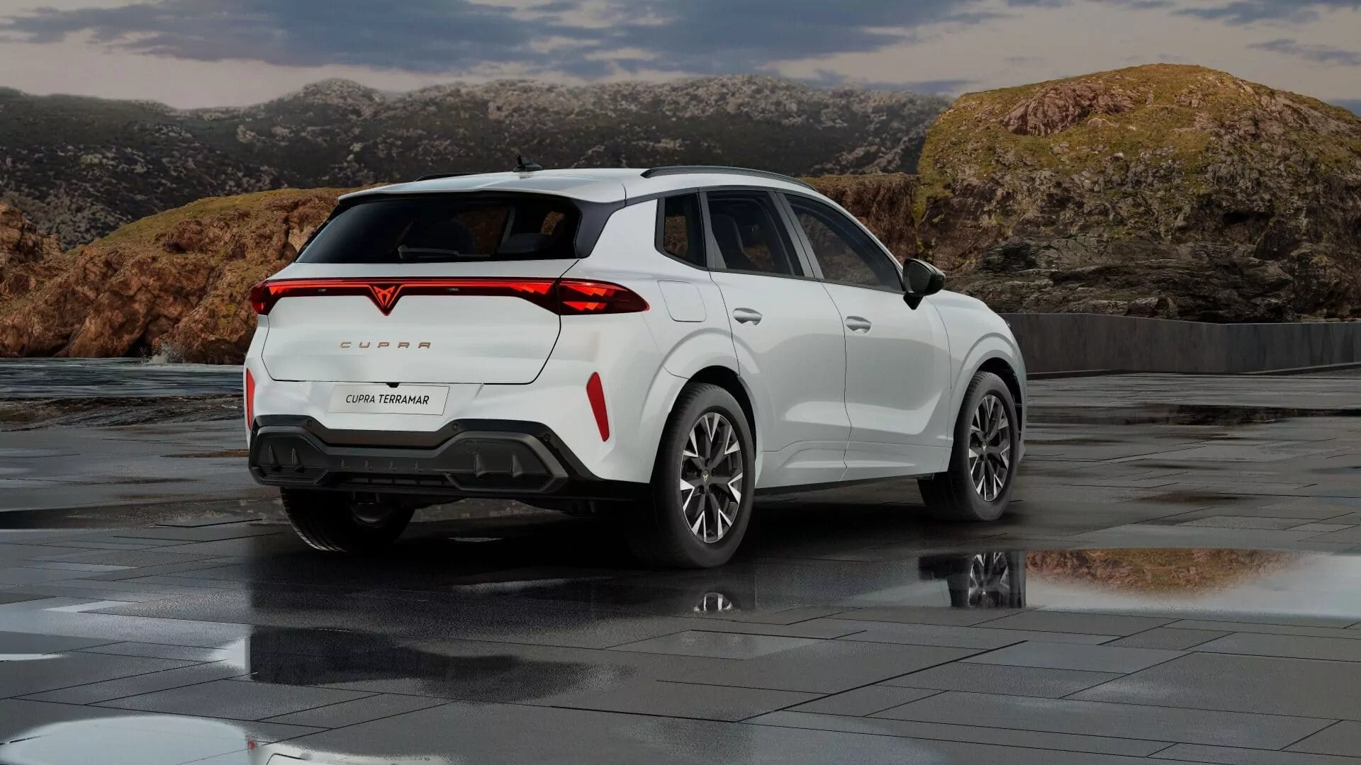 Renting Cupra Terramar Blanco Glacial SUV Automático Micro-Híbrido Etiqueta ECO