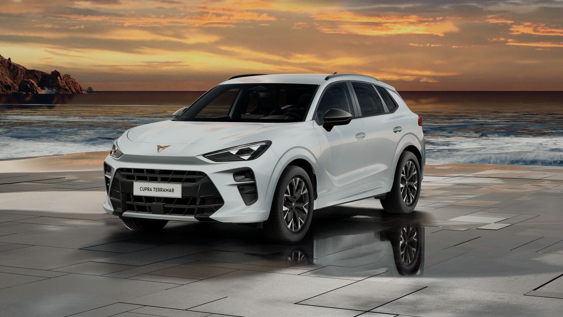 Renting Cupra Terramar Blanco Glacial SUV Automático Micro-Híbrido Etiqueta ECO