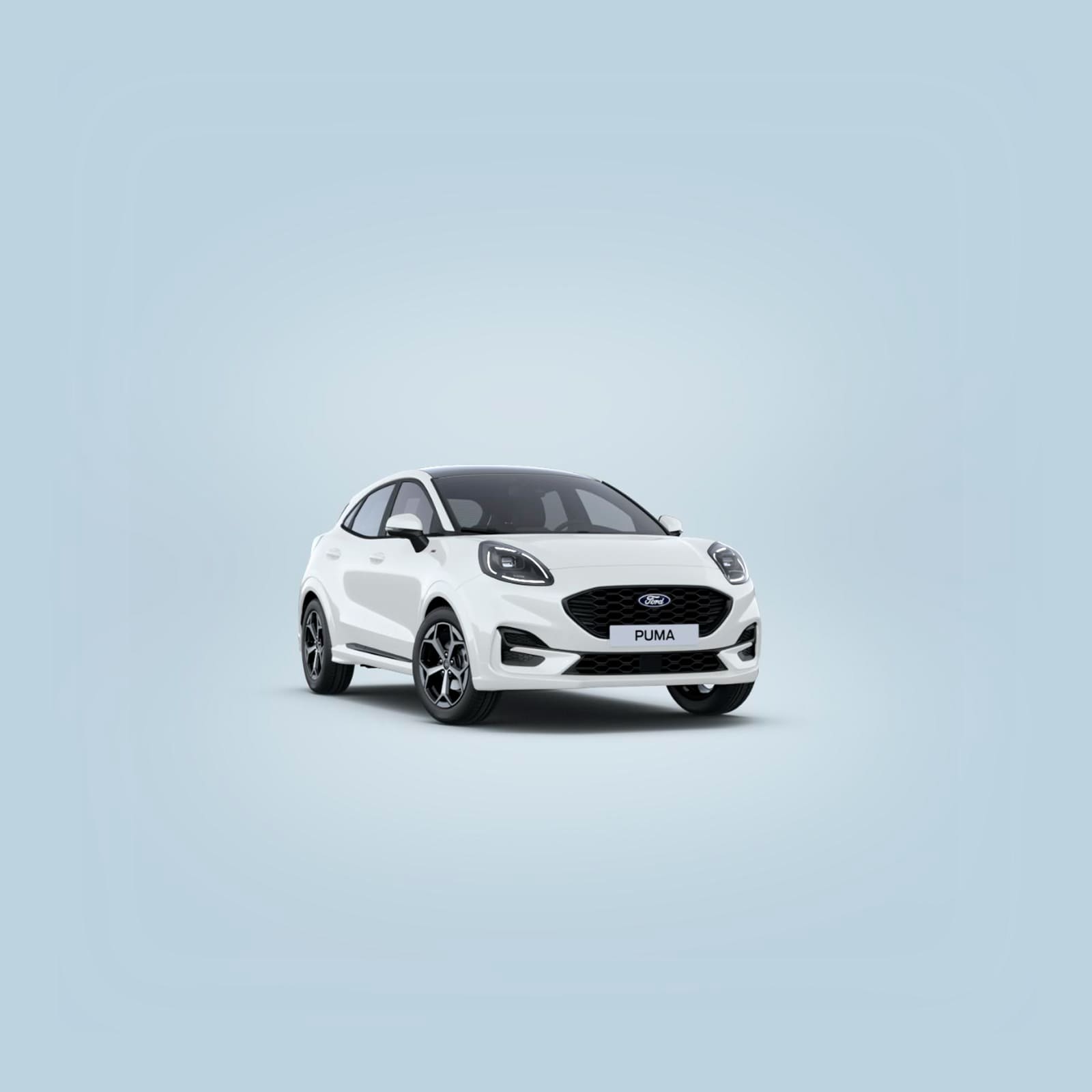 Renting New Ford Puma ST-Line Blanco SUV MHEV Micro-Híbrido Etiqueta ECO Techo Panorámico Renting Finders