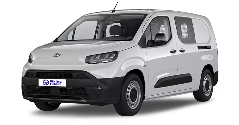 Renting New Toyota Proace City Combi EV N1 L2 GX Blanco Polar Furgoneta Familiar 5 Plazas Automático Eléctrico Etiqueta 0 Renting Finders