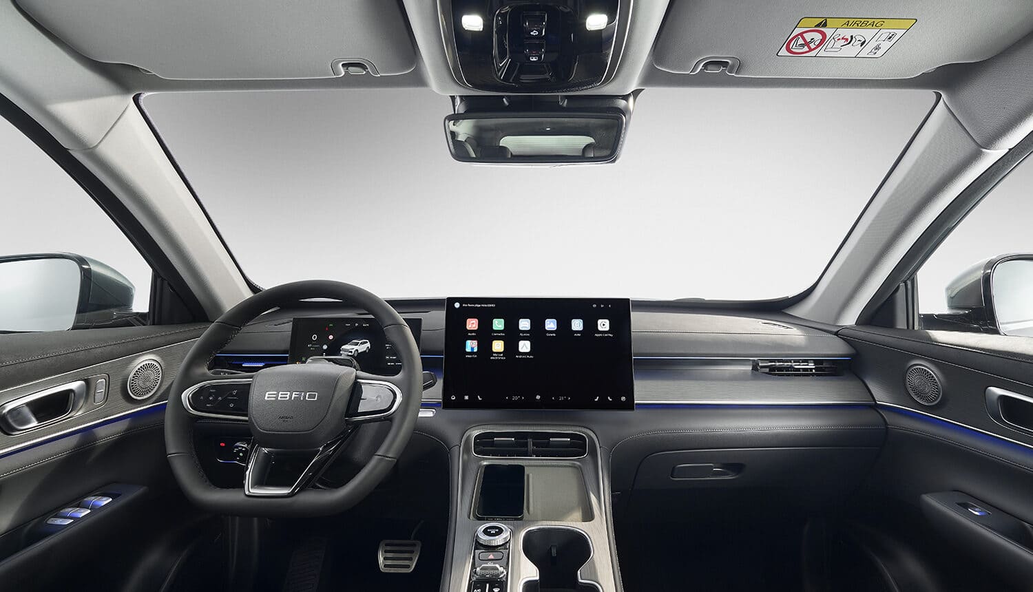 Renting Ebro S800 Luxury Gris Bambu SUV Automático Interior