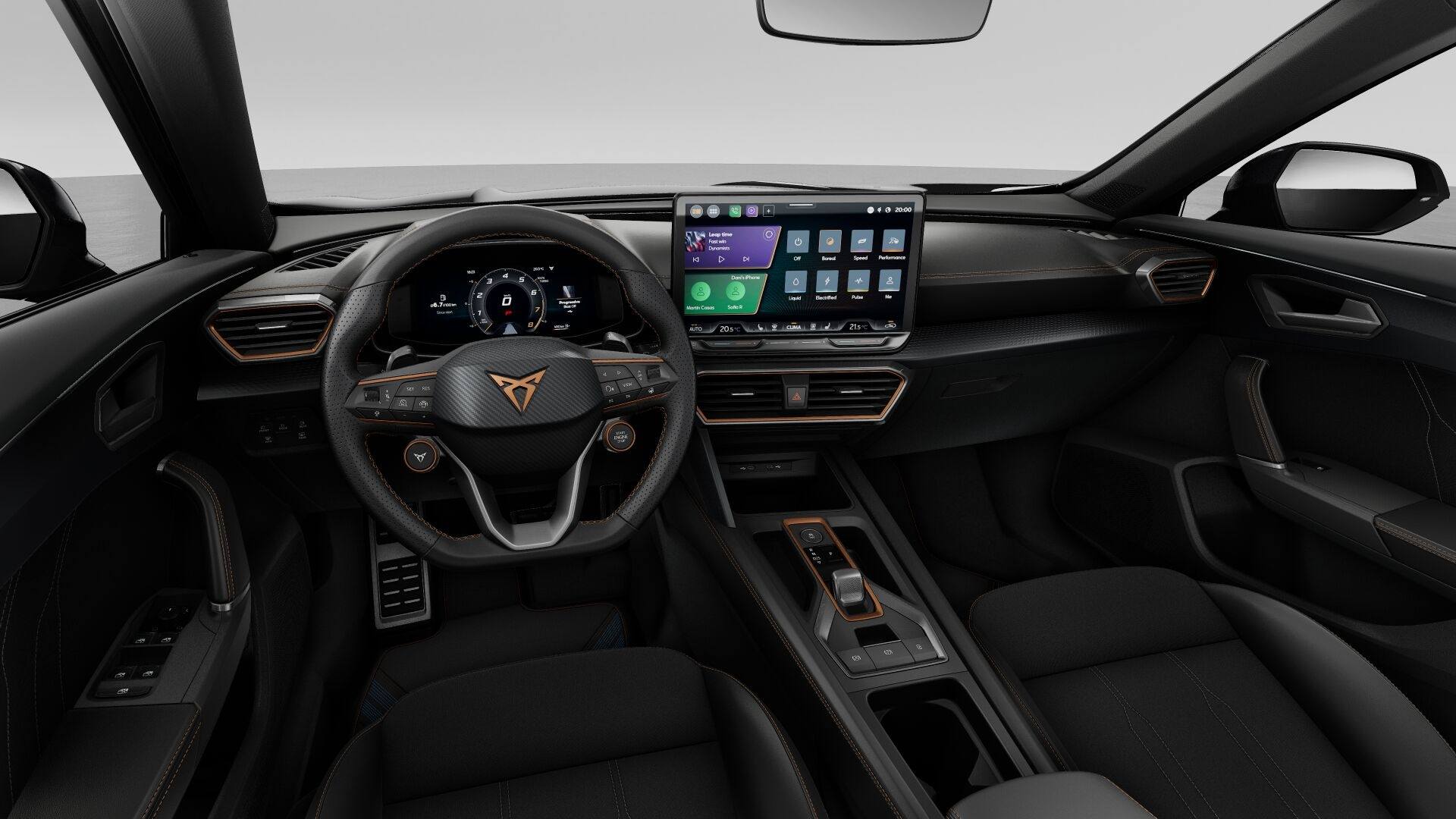 Renting New Cupra Formentor Gris Magnetic SUV Automático Micro-Híbrido Etiqueta ECO Marca Premium Deportiva Interior