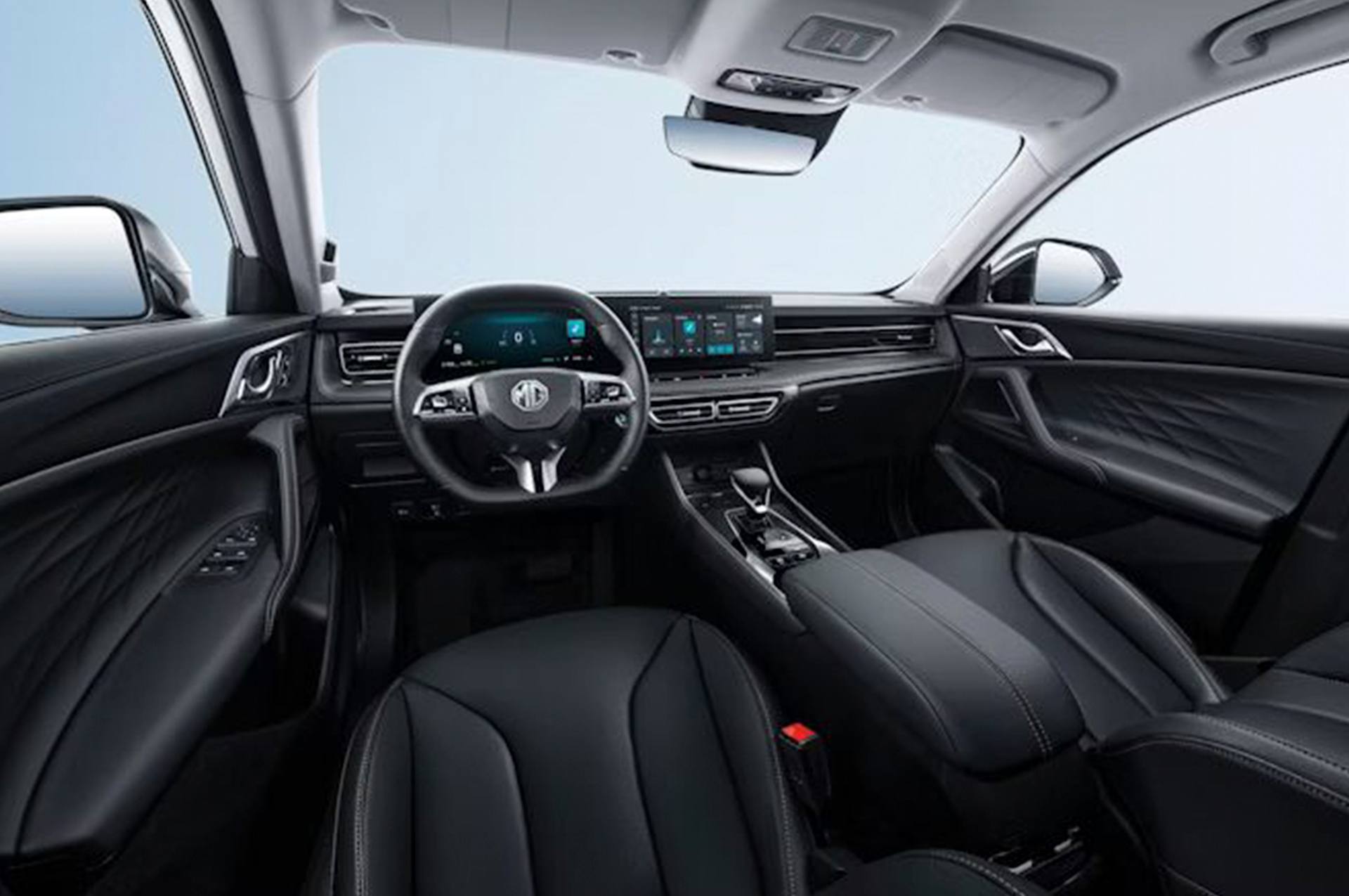 Renting New MG HS PHEV Luxury Pebble Black SUV Automático Plug-in Hybrid Etiqueta 0 Interior