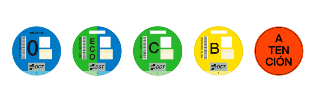 etiquetas medioambientales zonas de bajas emisiones Etiquetas medioambientales. Zonas de Bajas Emisiones.