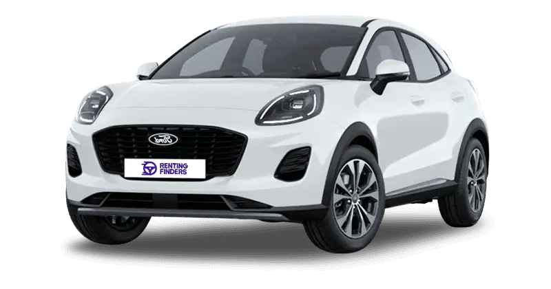 Renting New Ford Puma Titanium Blanco Frozen SUV MHEV Micro-Híbrido Etiqueta ECO