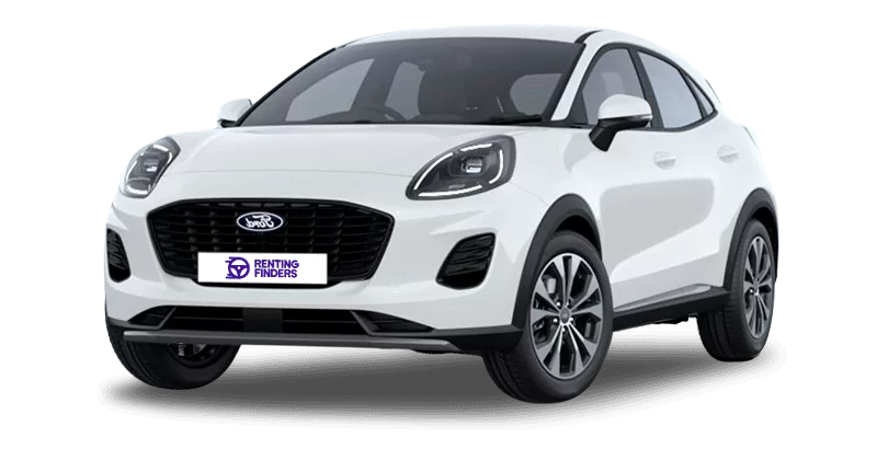Renting New Ford Puma Titanium Blanco Frozen SUV MHEV Micro-Híbrido Etiqueta ECO Renting Finders