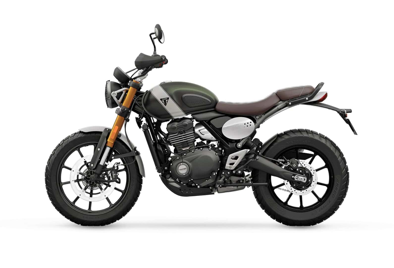 Renting Triumph Scrambler 400 X Green Moto Naked Manual