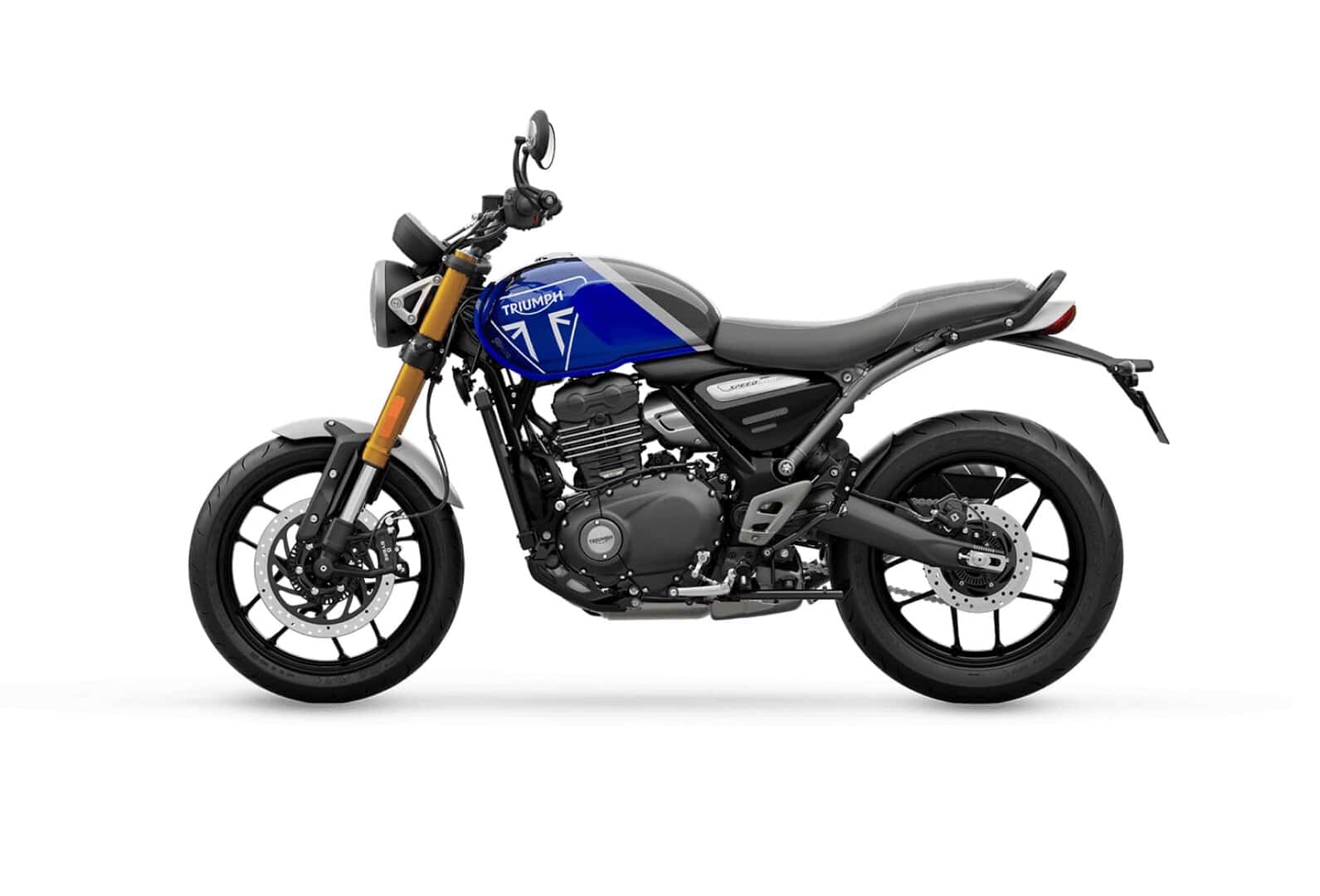 Renting Triumph Speed 400 Blue Moto Naked Manual