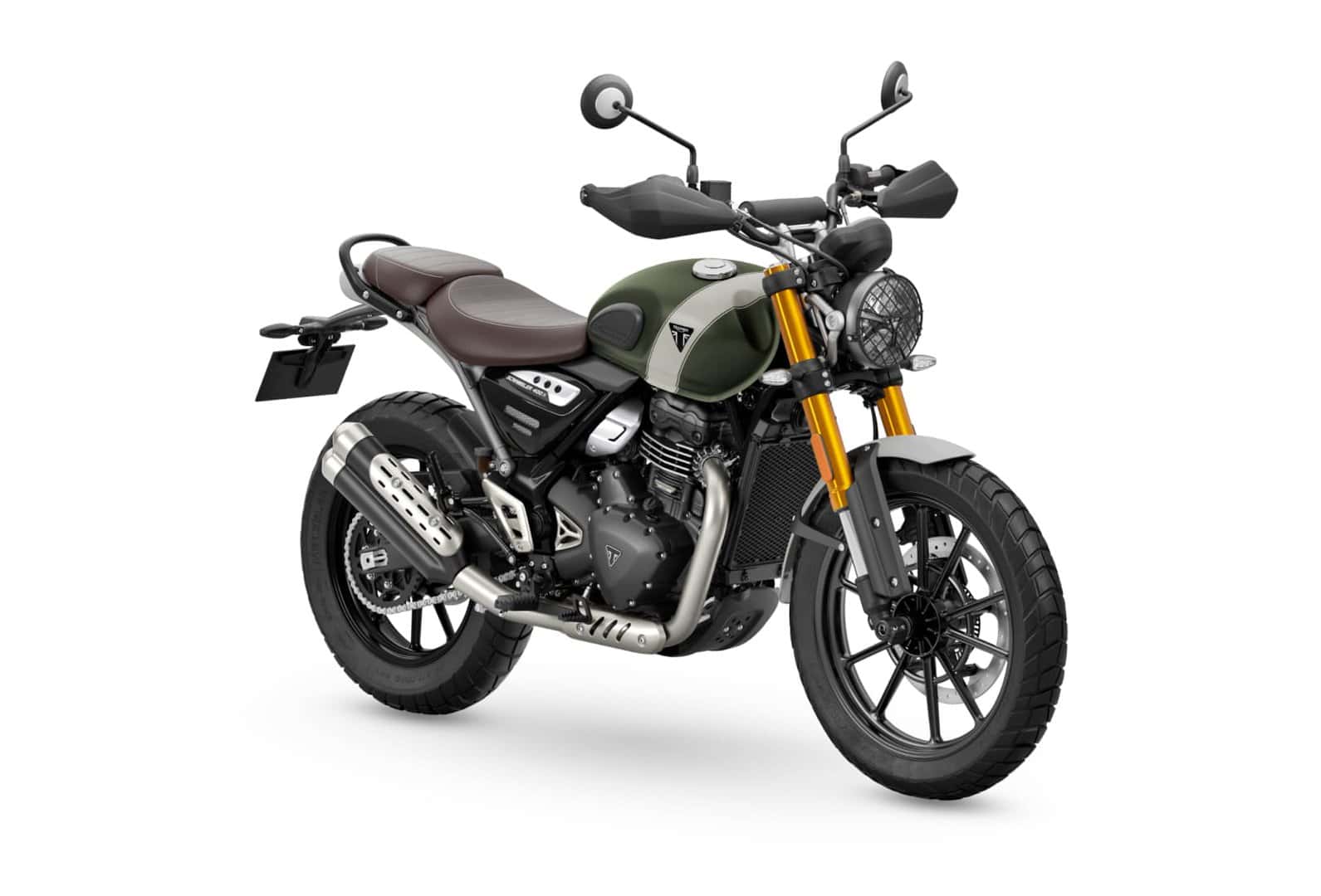 Renting Triumph Scrambler 400 X Green Moto Naked Manual