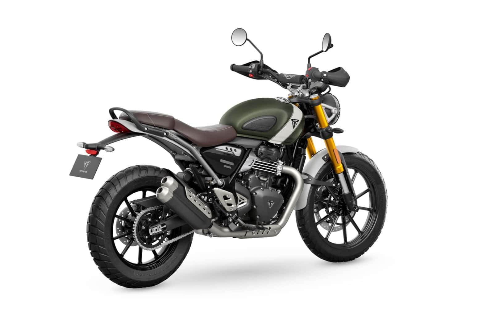 Renting Triumph Scrambler 400 X Green Moto Naked Manual