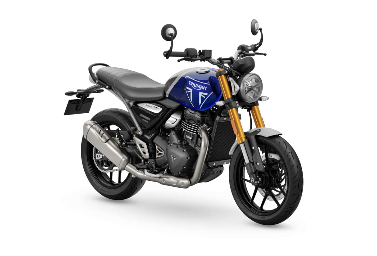 Renting Triumph Speed 400 Blue Moto Naked Manual