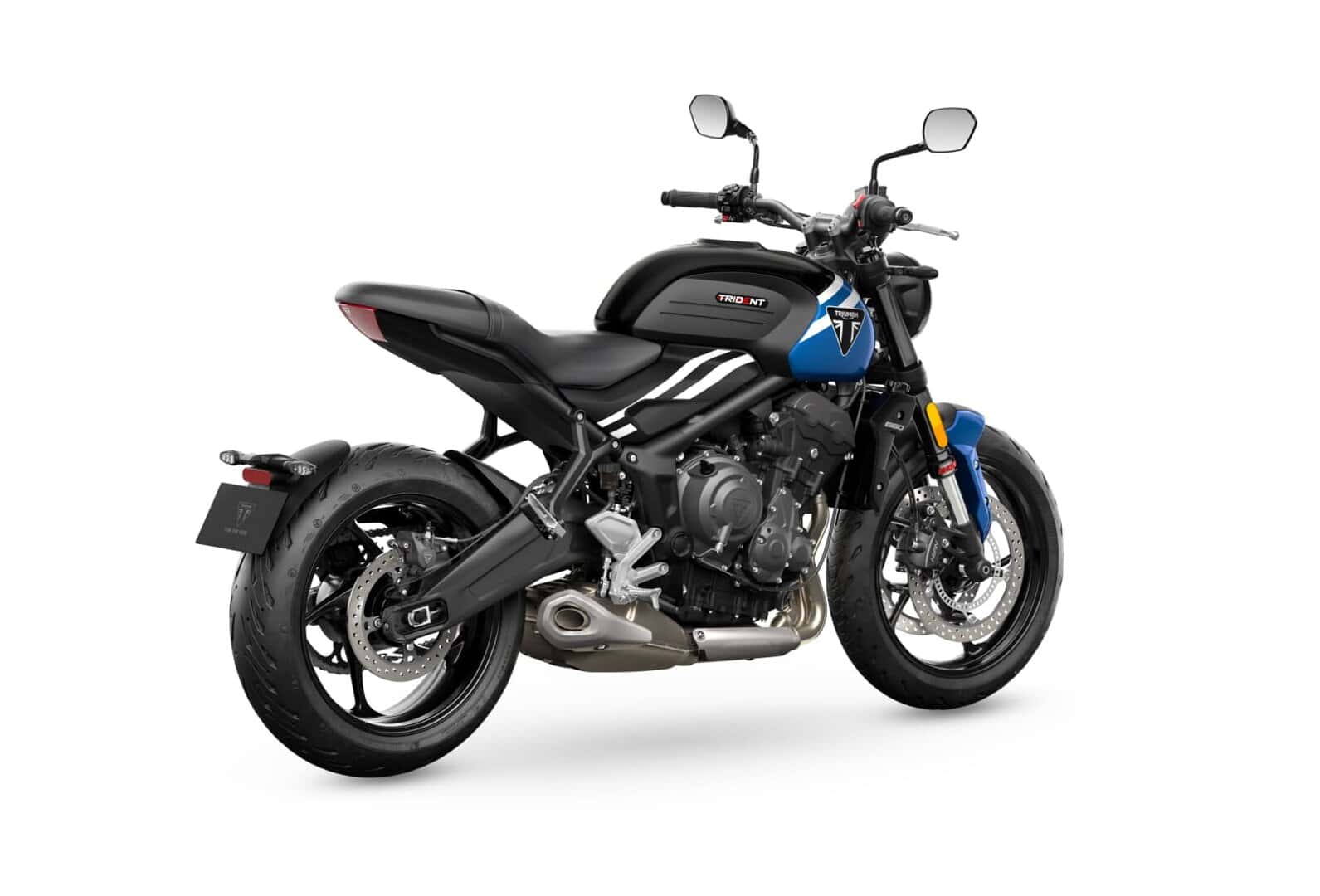 Renting Triumph Trident 660 Cobalt Blue Sapphire Black Moto Naked Manual