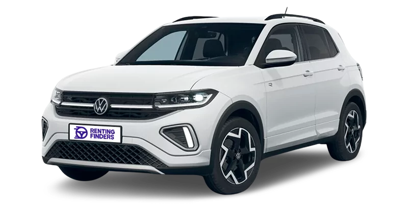 Renting Volkswagen T-Cross R-Line Blanco SUV Manual Acabado Deportivo Renting Finders