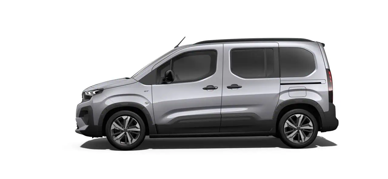 Renting New Peugeot Rifter Standard GT Gris Artense Furgoneta Familiar Automático 5 Plazas