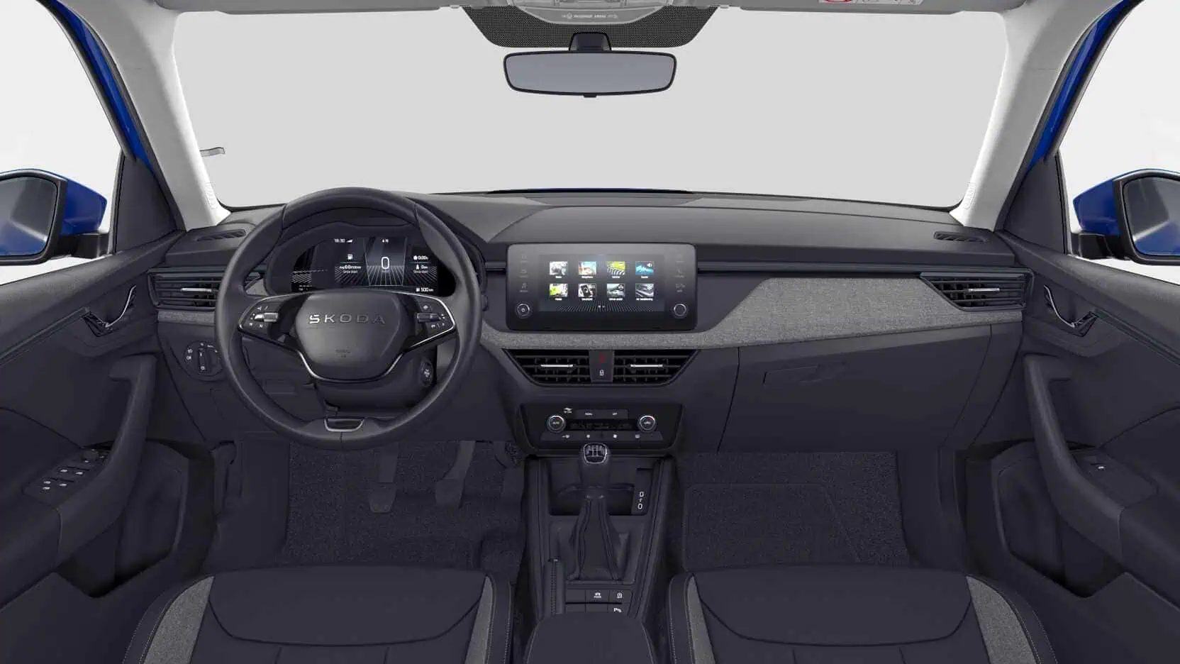 Renting Skoda Kamiq Selection Azul Energy SUV Manual Interior