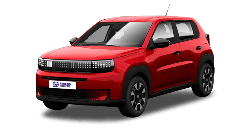 Renting Fiat Grande Panda Icon Rojo Pasión B-SUV Automático MHEV Micro-Híbrido Etiqueta ECO Renting Finders
