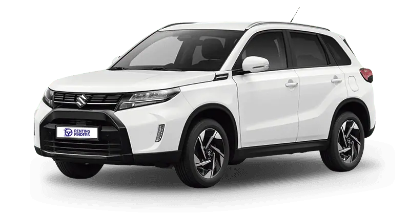 Renting New Suzuki Vitara S2 Blanco SUV Manual MHEV Micro-Híbrido Etiqueta ECO Renting Finders