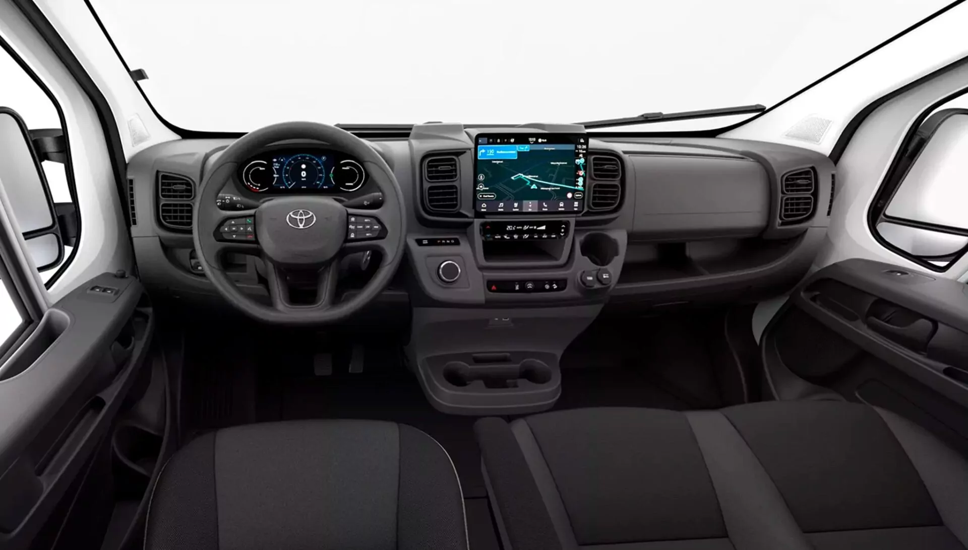 Renting New Toyota Proace Max VX EV L3 H2 Blanco Polar Furgoneta Industrial Automática 3 Plazas Eléctrica Etiqueta 0 Interior