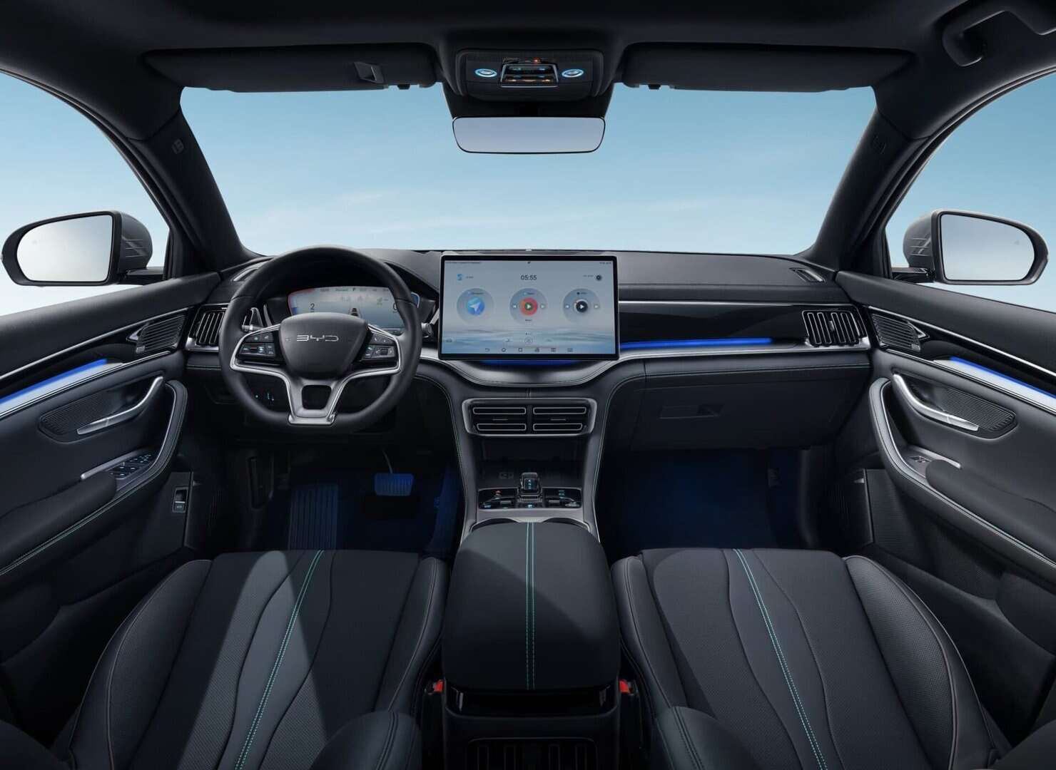 Renting BYD Seal U Design Snow White SUV Híbrido-Enchufable PHEV Automático Etiqueta 0 Interior