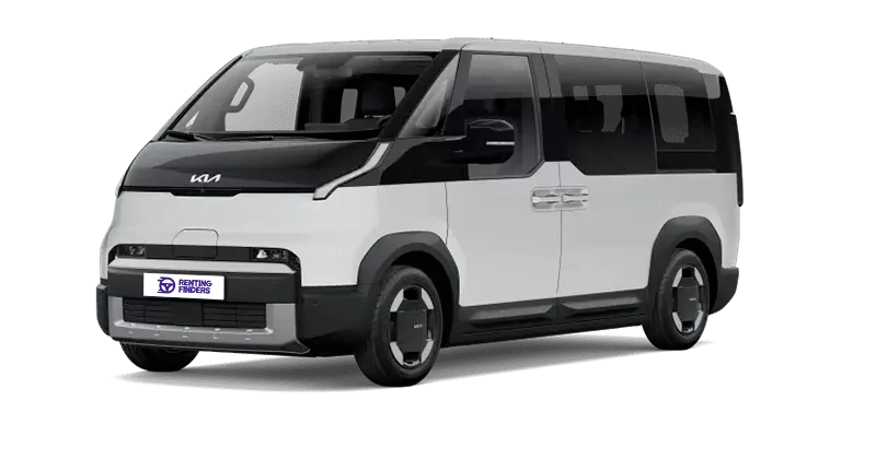 Renting New Kia PV5 Passenger L2 H1 LR Plus Clear White Furgoneta Familiar 5 Plazas Eléctrica Automática Etiqueta 0 Renting Finders