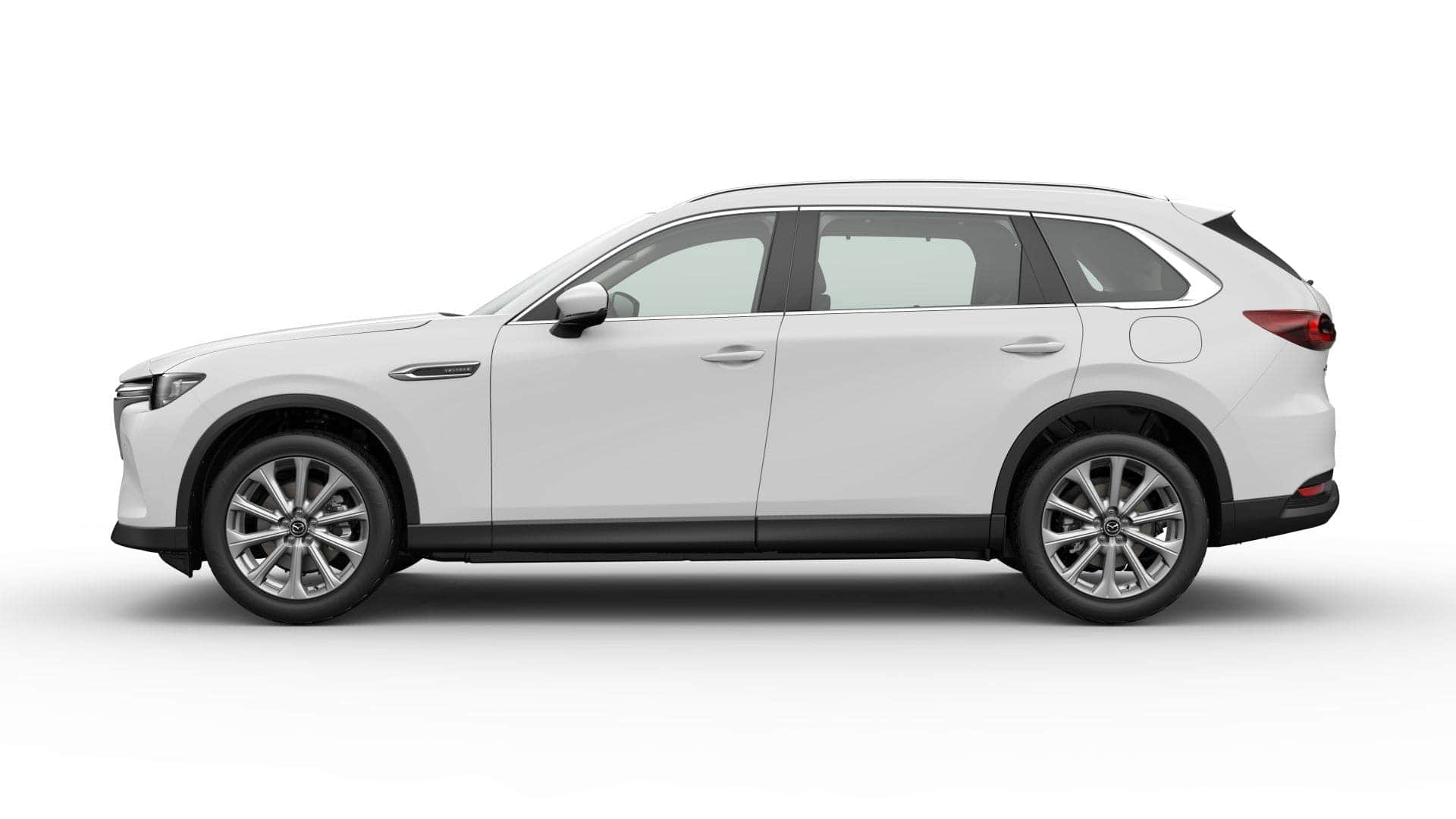 Renting New Mazda CX-80 Exclusive-Line SUV Artic White 7 Plazas