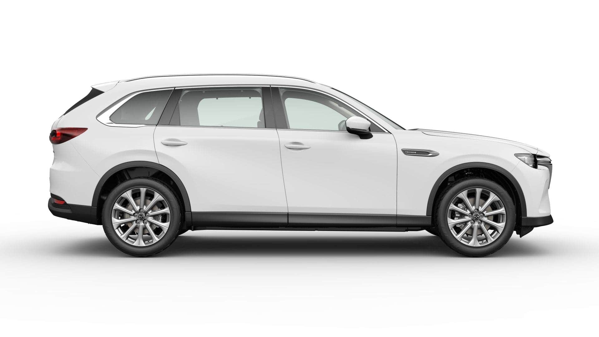 Renting New Mazda CX-80 Exclusive-Line SUV Artic White 7 Plazas
