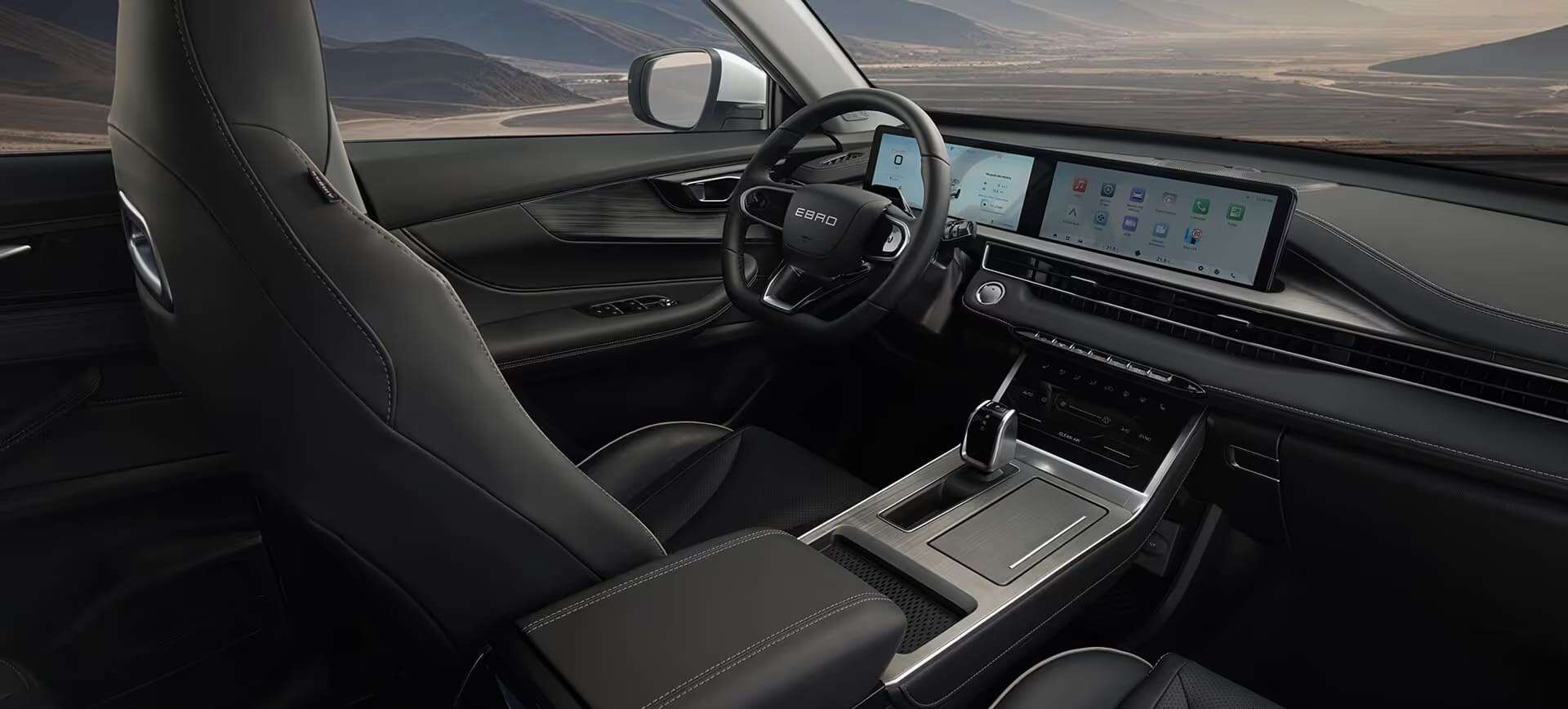 Renting New Ebro S400 HEV Excellence Blanco SUV Automático Híbrido Etiqueta ECO Volante