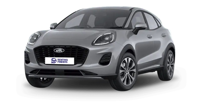 Renting New Ford Puma Titanium SUV MHEV Manual Etiqueta ECO Plata Solar Renting Finders