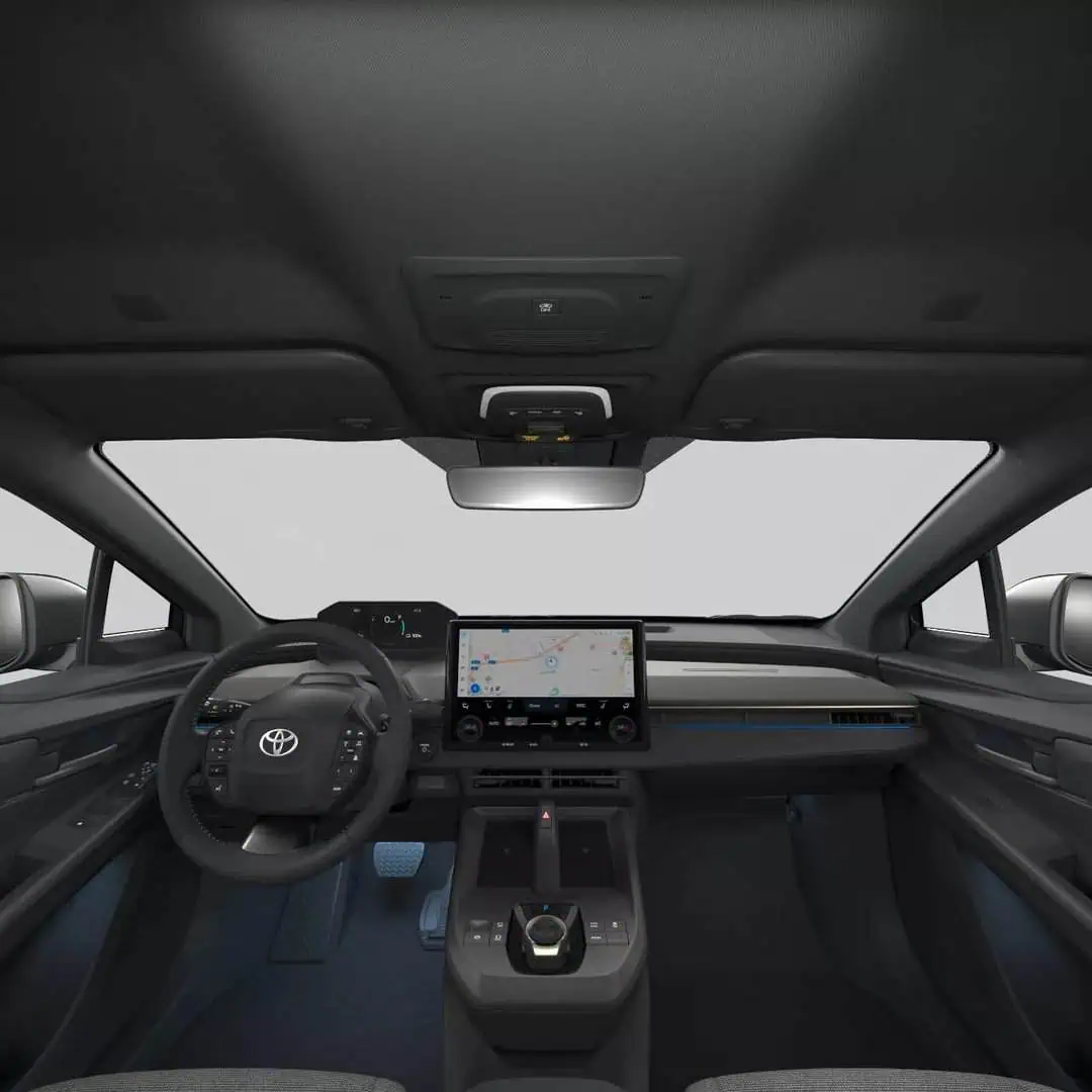 Renting New Toyota bZ4X Advance SUV Negro Cosmos Eléctrico Automático Etiqueta 0 Interior