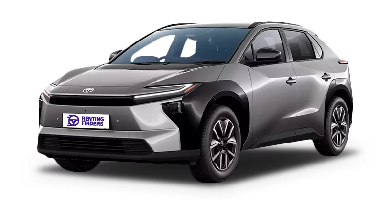 Renting New Toyota bZ4X Advance SUV Gris Atomo Eléctrico Automático Etiqueta 0 Renting Finders