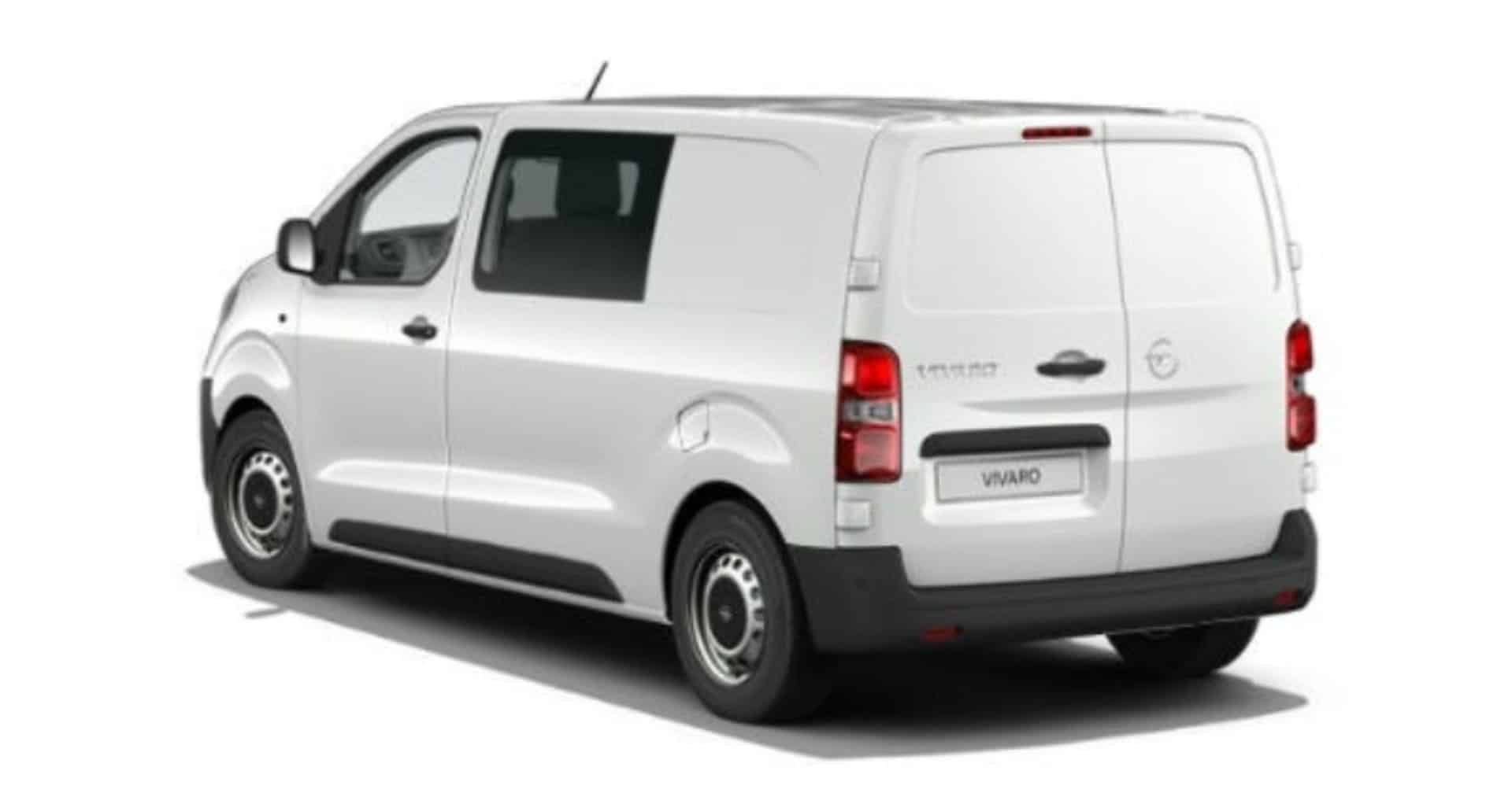 Renting Opel Vivaro Doble Cabina Plegable Kaolin White Furgoneta Mixta Familiar Carga 6 Plazas