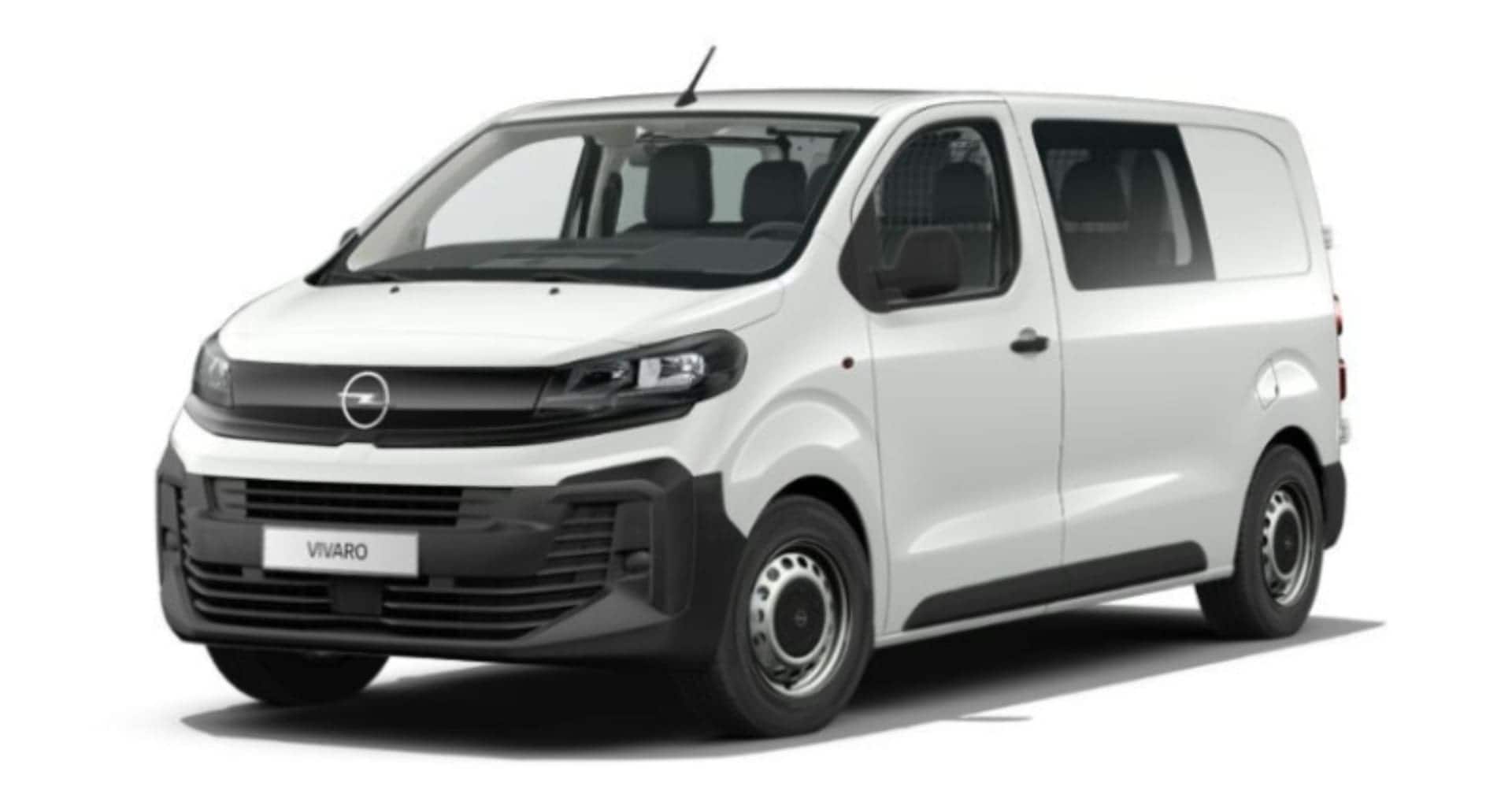 Renting Opel Vivaro Doble Cabina Plegable Kaolin White Furgoneta Mixta Familiar Carga 6 Plazas