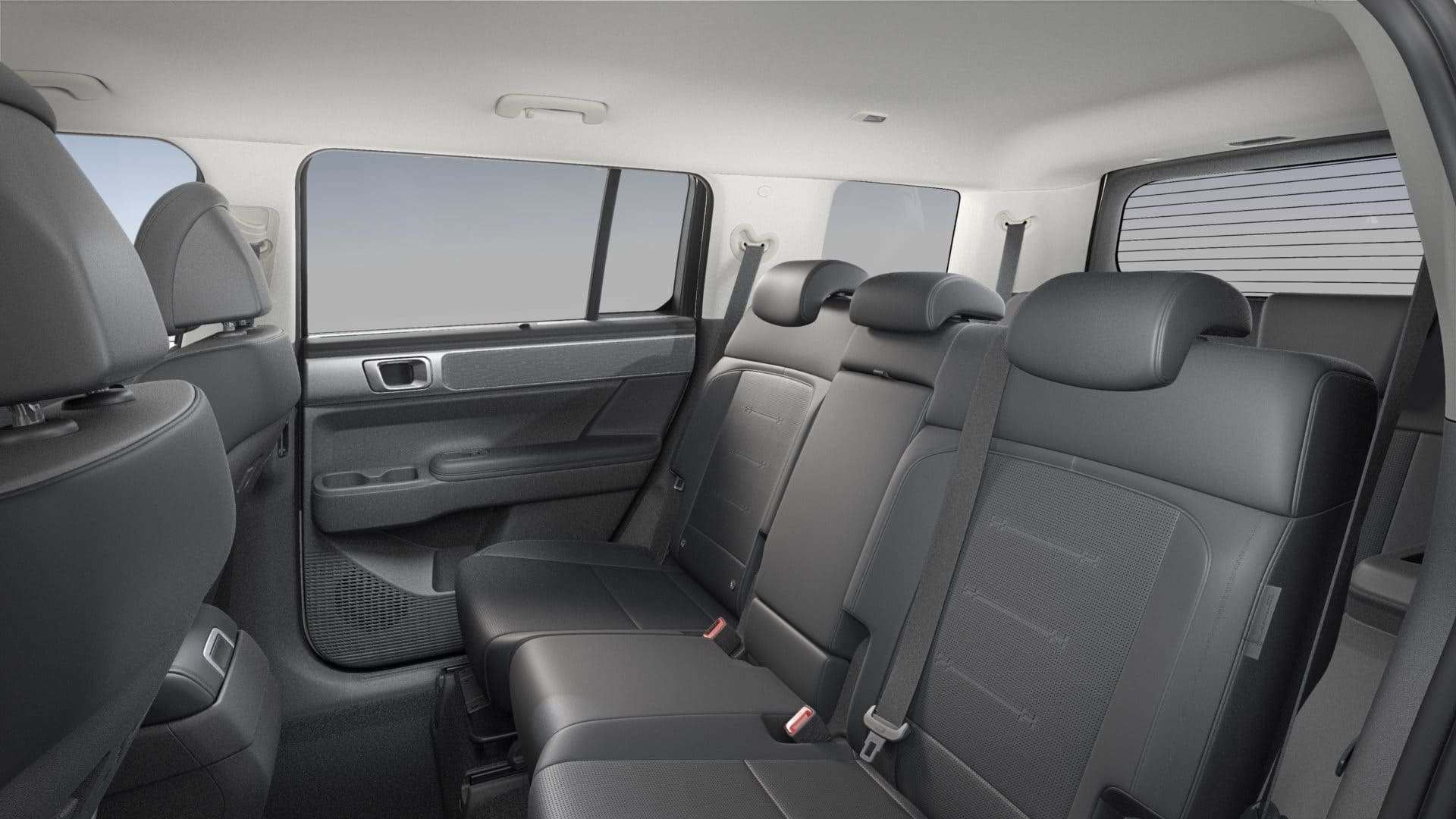 Renting New Hyundai Santa Fe Tecno Creamy White Pearl SUV 7 Plazas Híbrido-Enchufable PHEV Automático Etiqueta 0 Asientos