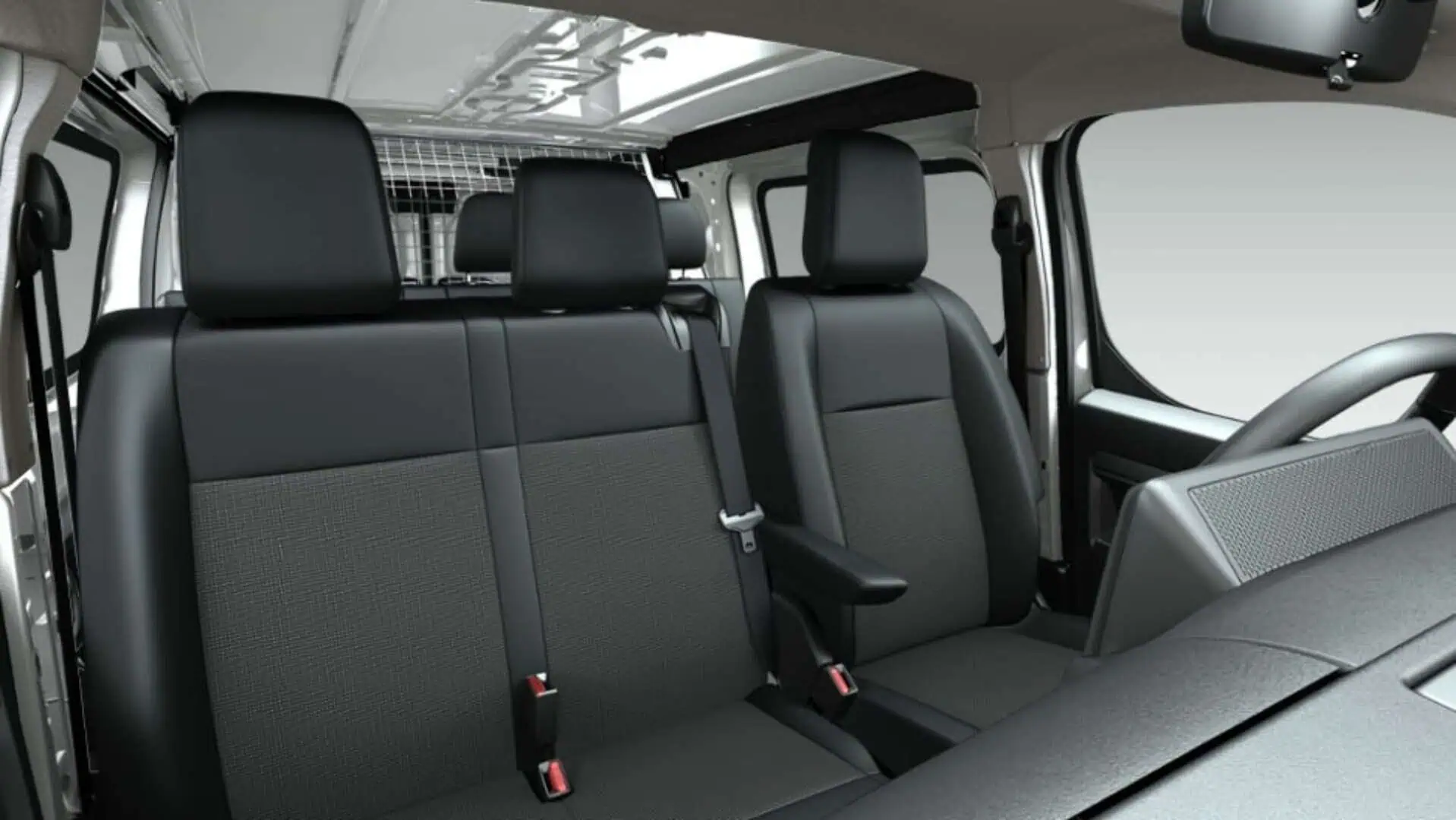 Renting Opel Vivaro Doble Cabina Plegable Kaolin White Furgoneta Mixta Familiar Carga 6 Plazas Asientos