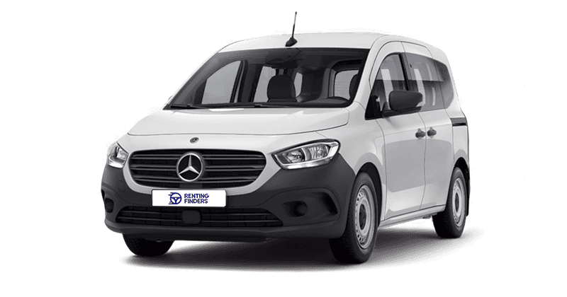 Renting Mercedes Benz Citan Tourer Base Blanco Ártico Furgoneta Familiar 5 Plazas Renting Finders