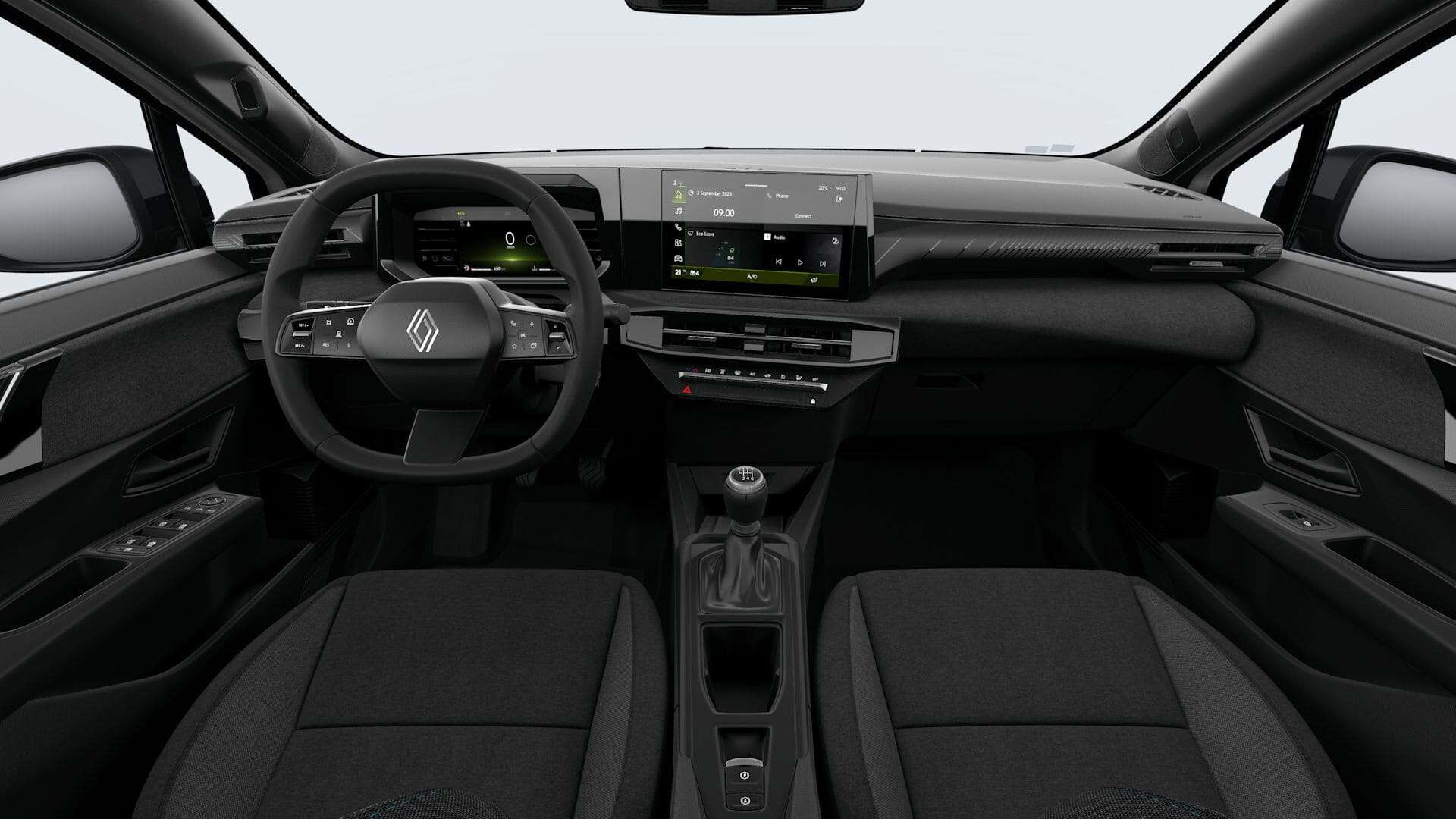 Renting New Renault Clio Model Year 2026 Evolution Blanco Compacto Interior